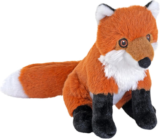 Cuddlekins Eco Mini Red Fox, Stuffed Animal, 8 Inches, Plush Toy, Fill Is Spun Recycled Water Bottles, Eco Friendly