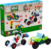Plus-Plus - Learn to Build Go! Vehicles - 500 Pieces - Creative Building and Construction Set - Mix of Basic Colors in a Box - Kids 5 to 12 Years - P7011, 20Mm
