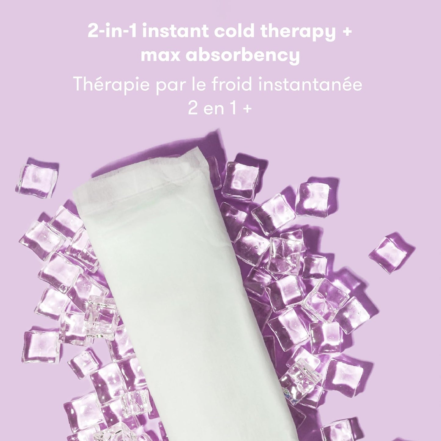 2-In-1 Postpartum Pads, Absorbent Perineal Ice Maxi Pads, Instant Cold Therapy Packs and Maternity Pad in One, 8Ct