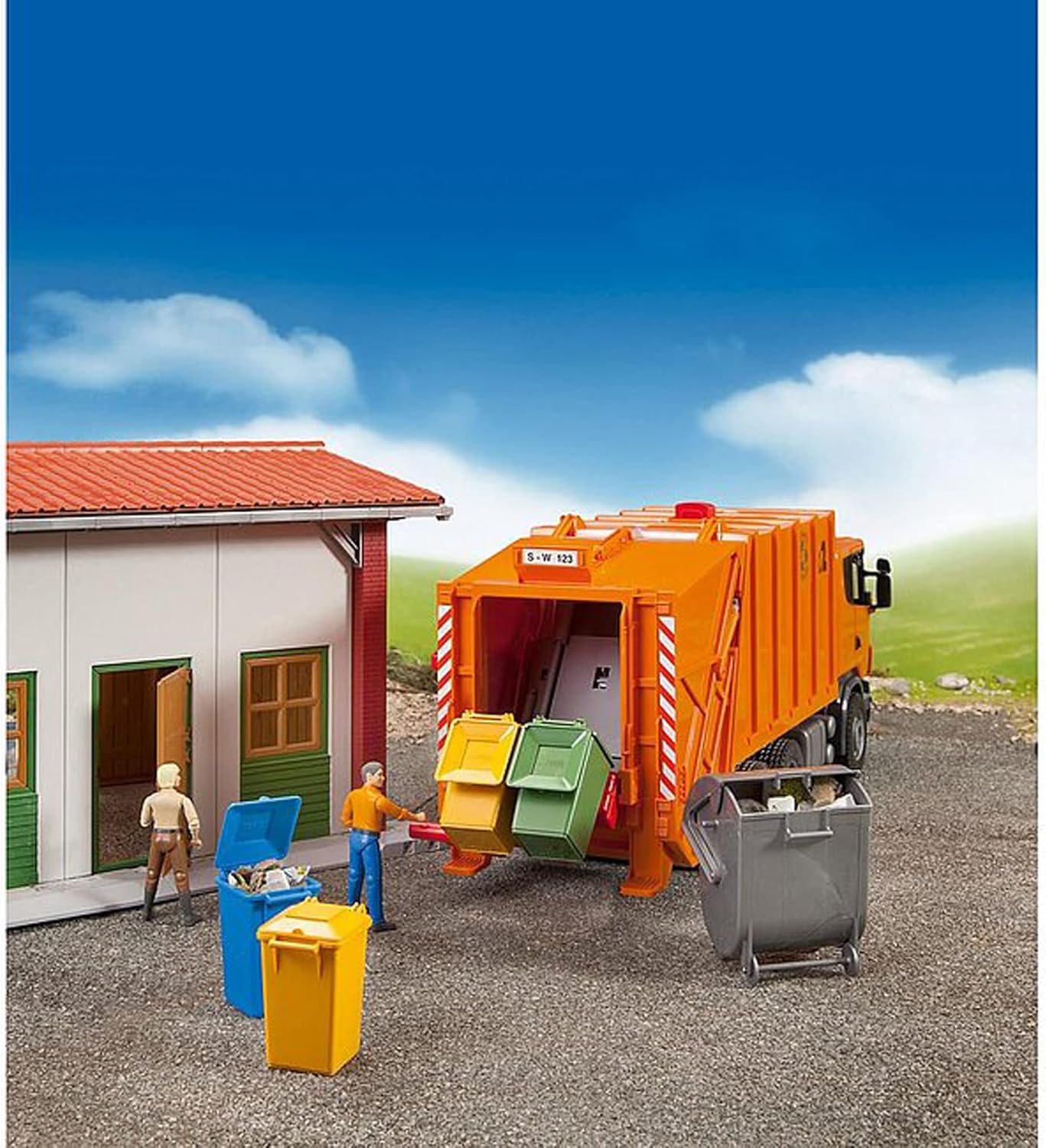 02607 Trash Bin Set (3 Small, 1 Big)