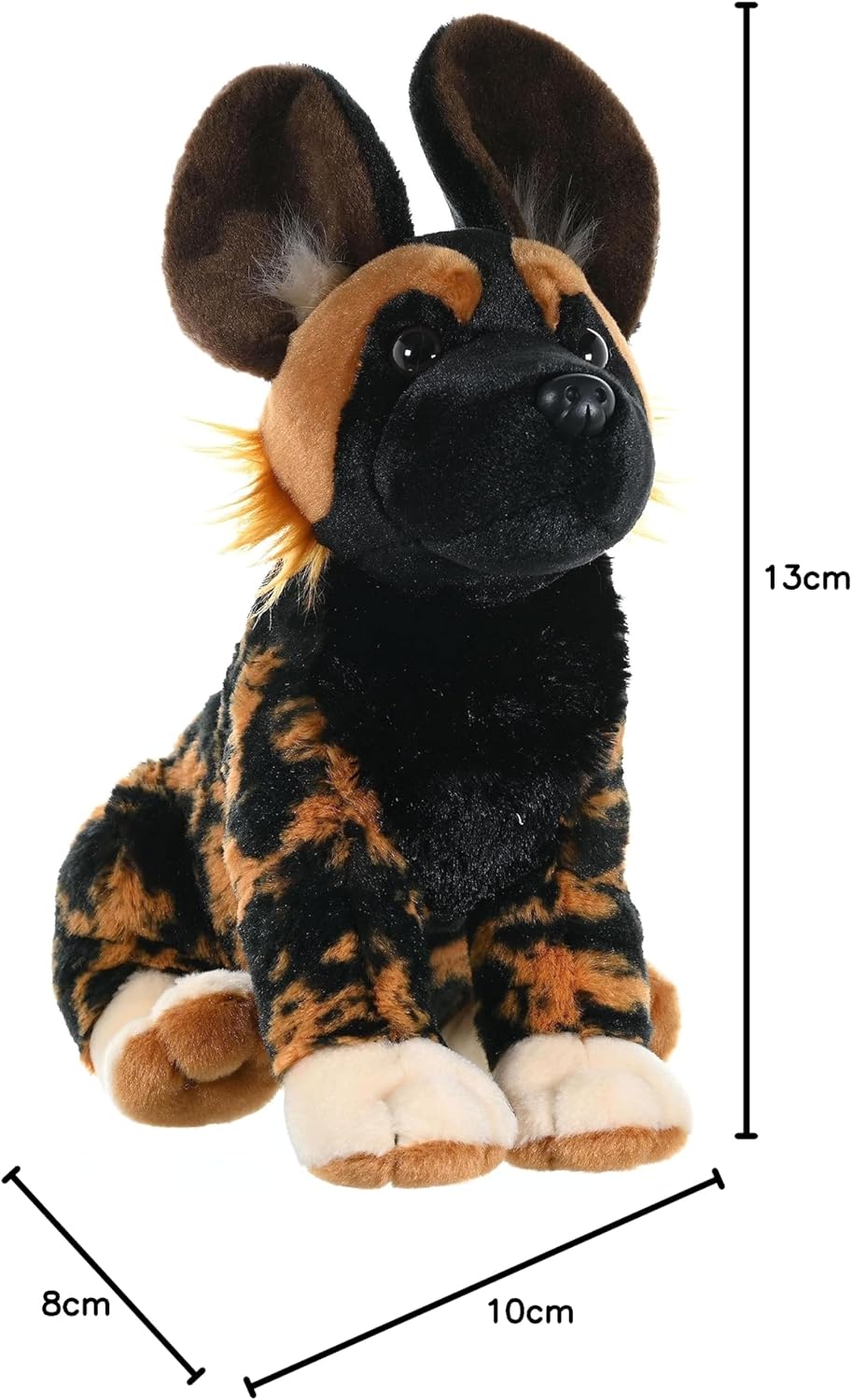African Wild Dog Plush, Stuffed Animal, Plush Toy, Gifts for Kids, Cuddlekins 12 Inches