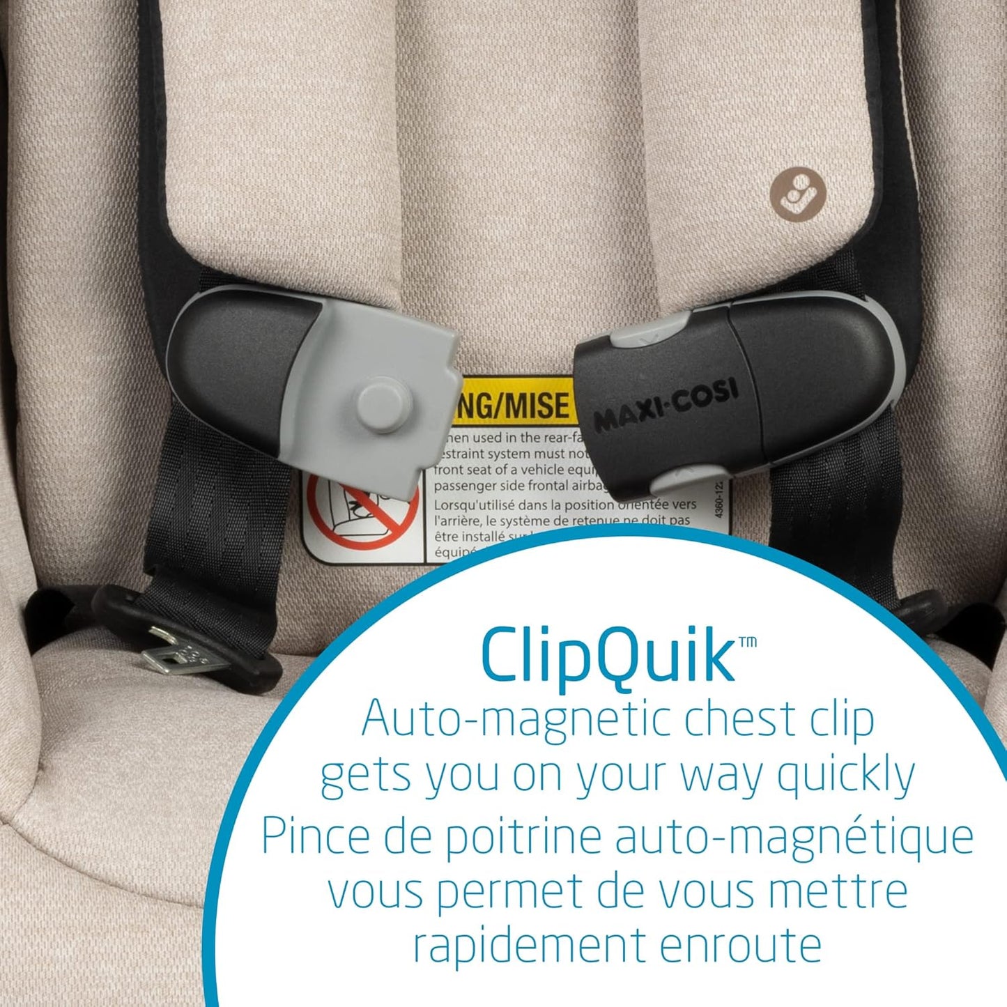 Maxi Cosi Pria All-In-One Car Seat, 3In1, Convertible from Infant to Toddler, Rear and Forward Facing, Booster Mode, Washable Seat Cover, Desert Wonder