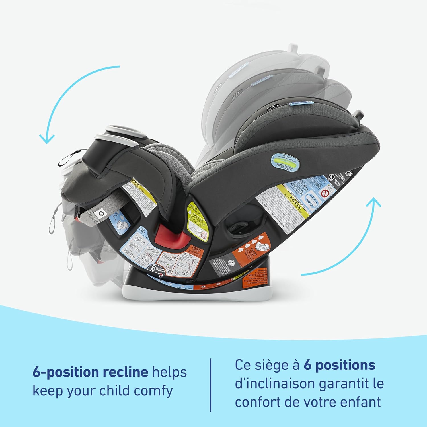 4Ever All-In-One Convertible Car Seat, 4-In-1 Baby to Big Kid Car Seat from 1.8-54 Kg (4-120 Lb), Protectplus Engineered, Lofton