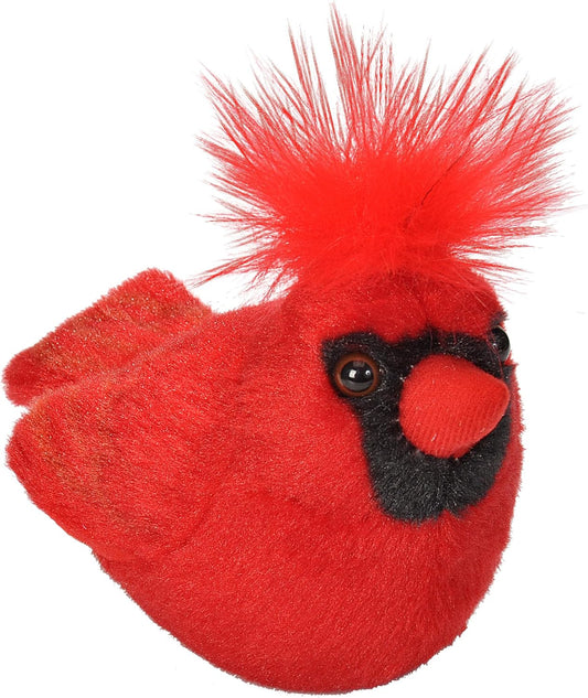 18221 Audubon Birds Northern Cardinal Plush with Authentic Bird Sound, Stuffed Animal, Bird Toys for Kids and Birders