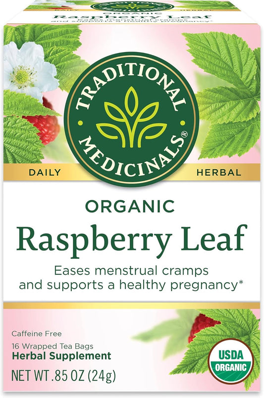 Organic Raspberry Leaf Herbal Tea - 16 Tea Bags