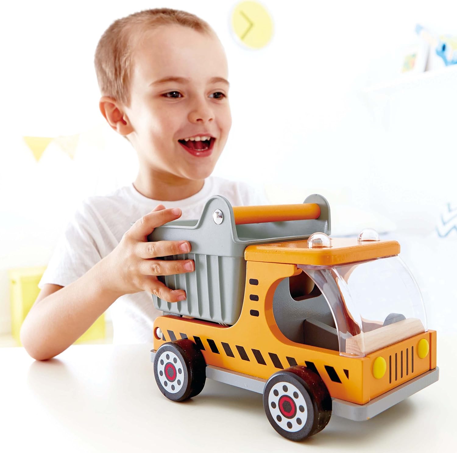 Dump Truck Kid'S Wooden Construction Toys Vehicle