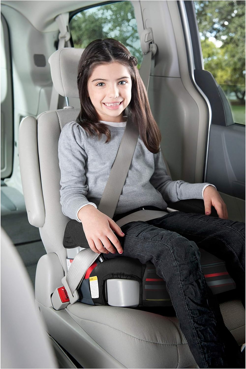 Turbobooster Highback Booster Seat, 2-In-1 Car Seat, Highback to Backless Booster, Lennon