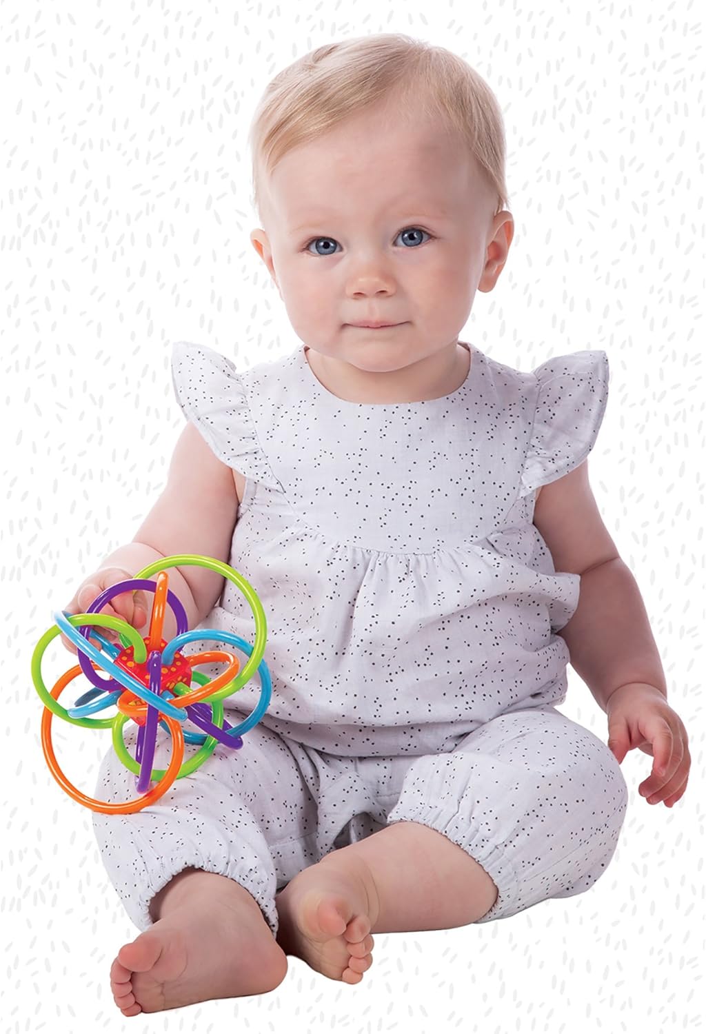 Winkel Rattle and Sensory Teether Toy