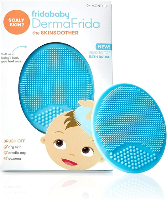 Dermafrida the Skinsoother Baby Bath Brush| Cradle Cap Brush for Babies, Baby Essential for Dry Skin, Cradle Cap Treatment and Eczema, 1 Pack