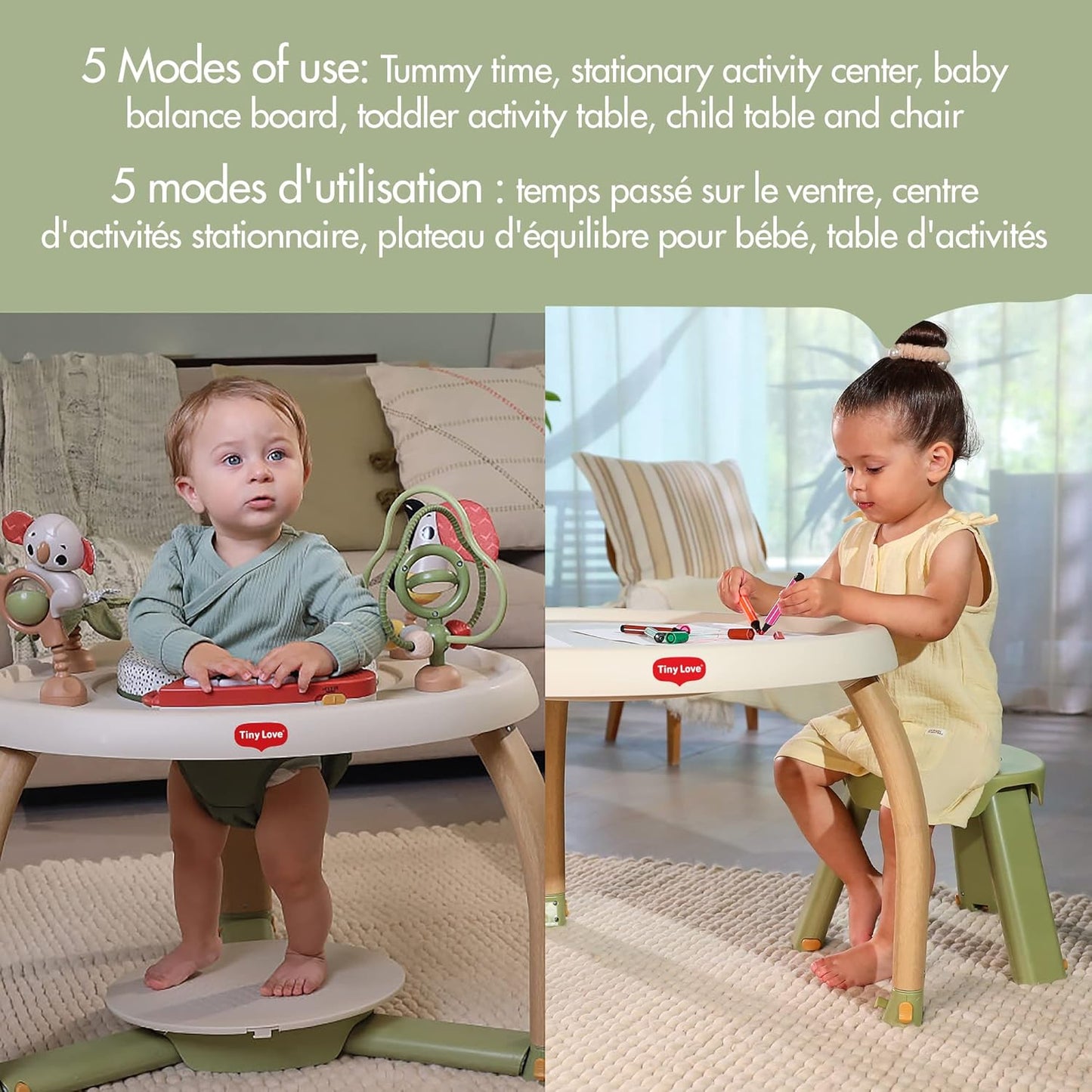 5-In-1 Here I Grow Stationary Activity Center - Boho Chic