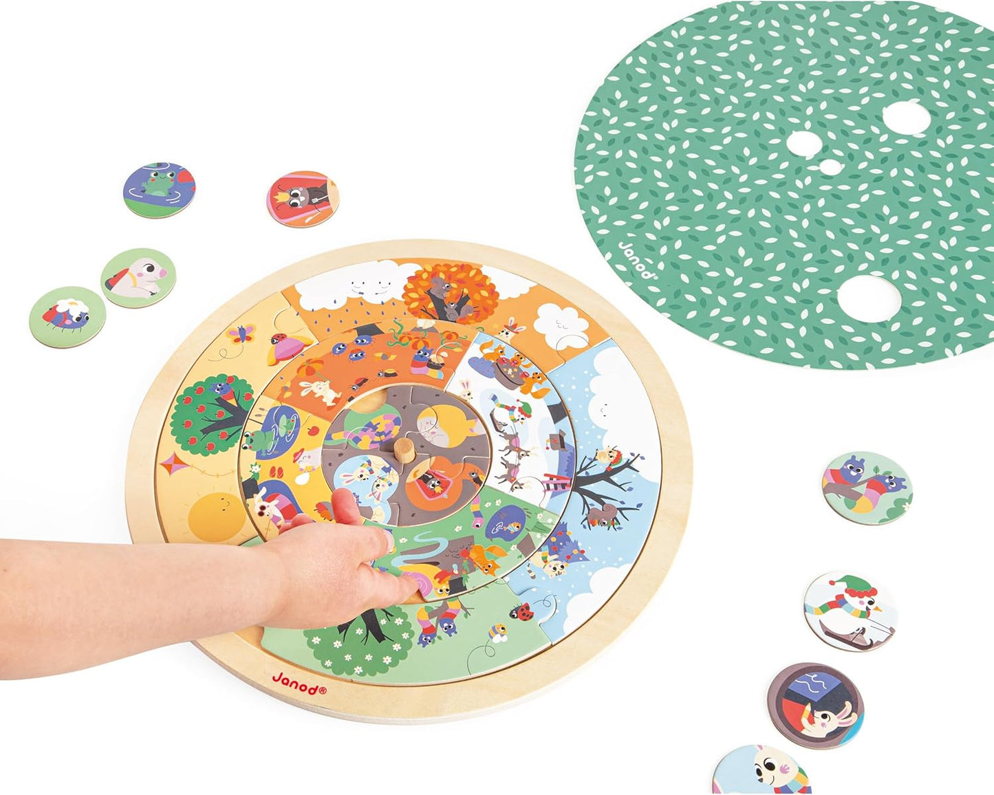 - Garden - Observation Puzzle - Educational Game - Learn the Concept of Time - Early-Discovery for Children and Toddlers - from 4 Years + - Multilingual - J05090