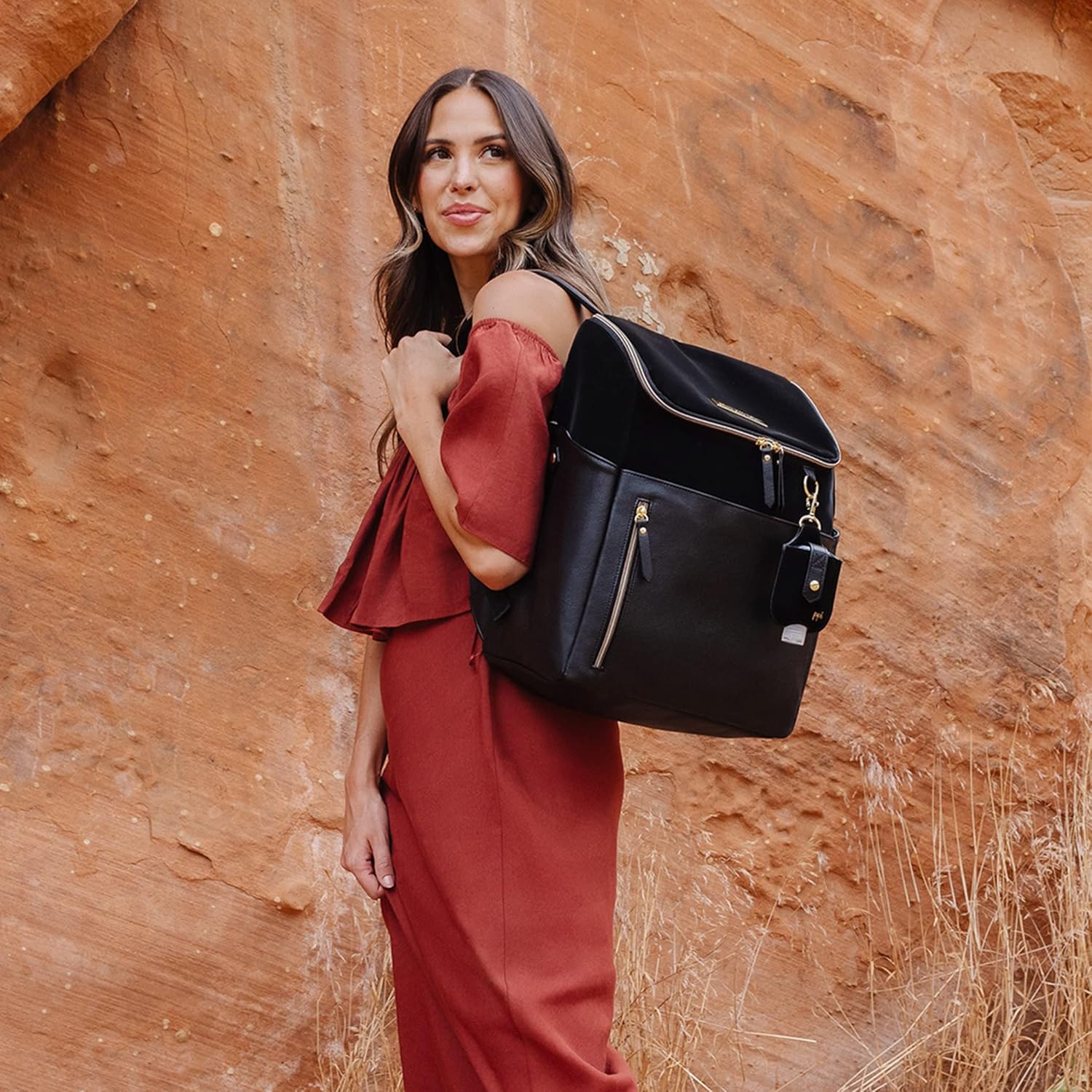 Tempo Backpack | Designed for Busy Families | Attaches to Stroller or Suitcase | Spacious Main Compartment | Twilight Black, Twilight Black, 1, Twilight Black Tempo Backpack