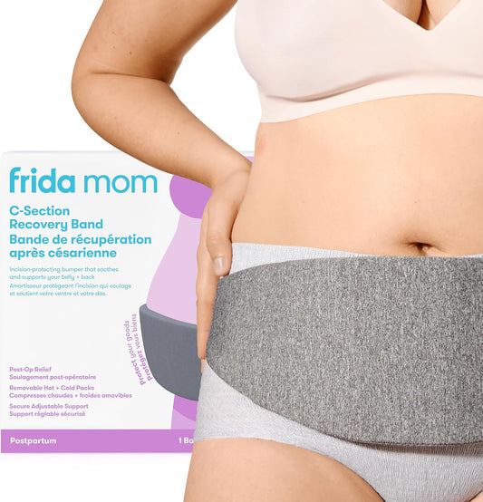 C-Section Belly Binder for Post-Op, C-Section Recovery Must Have Band, Incision Protector, Targeted Hot & Cold Therapy for Swelling
