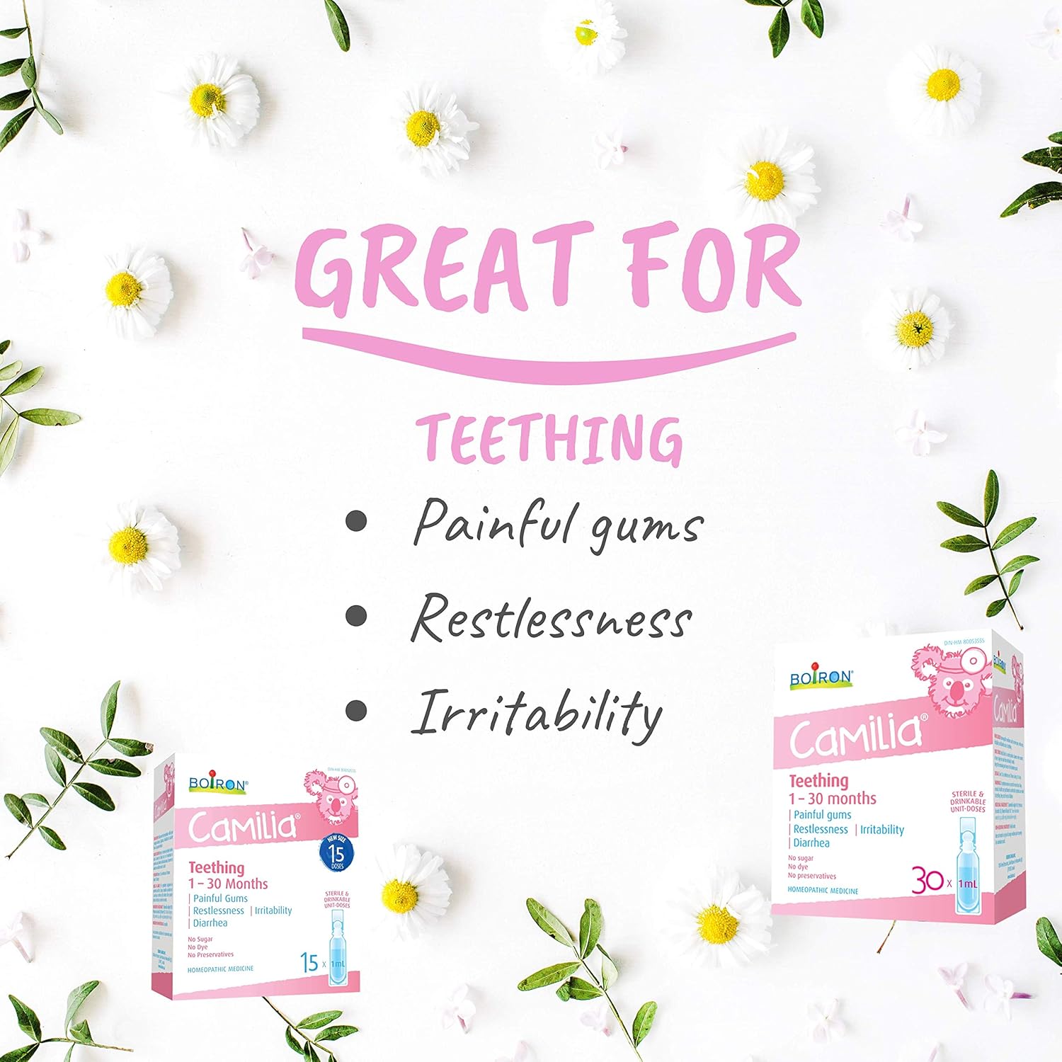 Camilia Baby Teething Relief Medicine, 30 Count (Pack of 1)