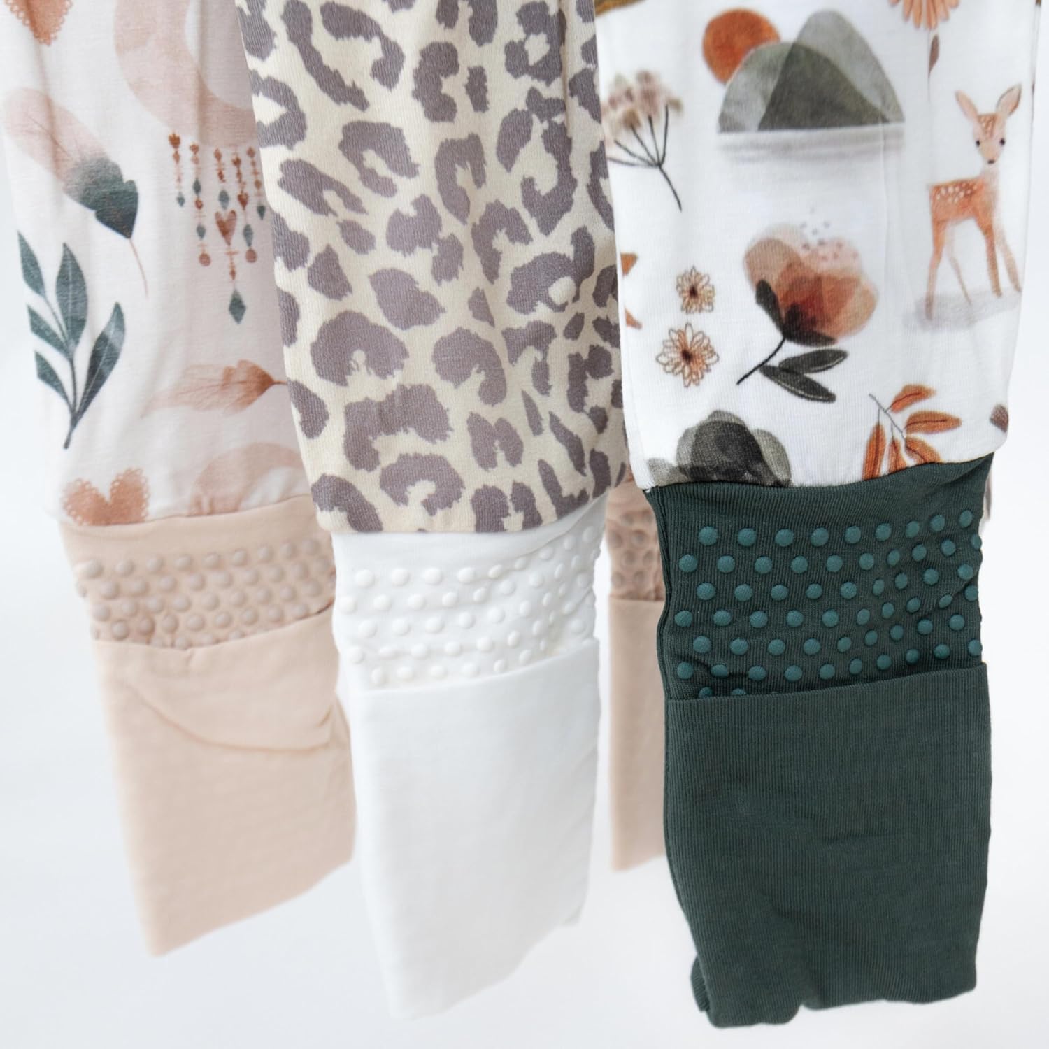 Viscose from Bamboo Sleeper Baby Pajamas, Convertible Gripped Footie with 2-Way Zipper, Ideal for Eczema