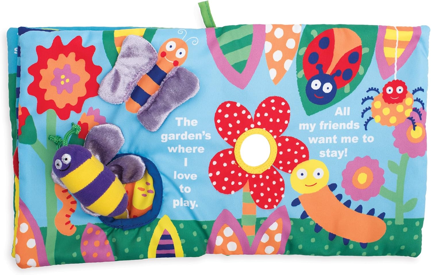 Soft Activity Book with Tethered Toy, Buzzing Through