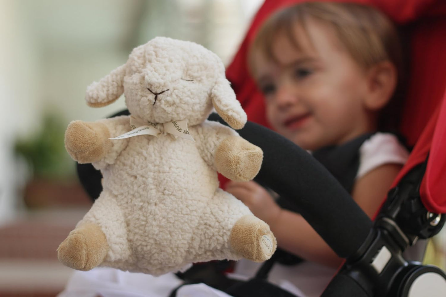Sleep Sheep on the Go Portable Plush Sound Machine, Natural
