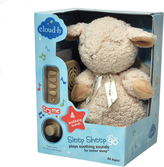 Sleep Sheep on the Go Portable Plush Sound Machine, Natural
