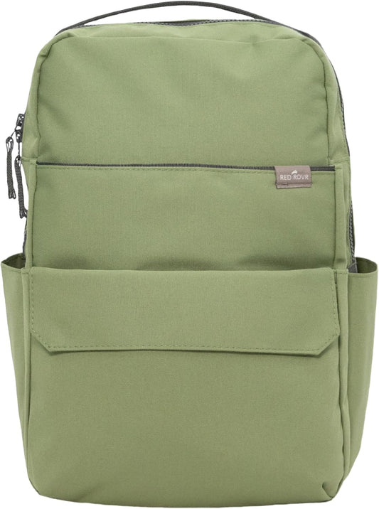 Roo Lightweight 1 LB Diaper Bag Backpack | 11 Organizational Pockets| Durable & Water-Resistant (Moss)