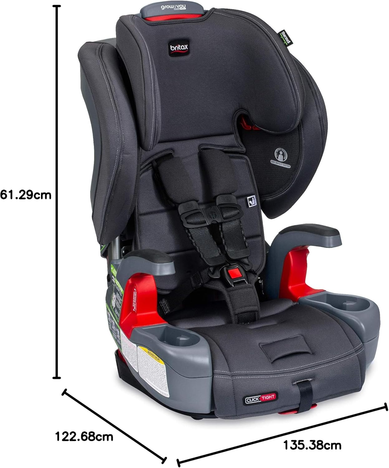 Grow with You Clicktight Harness-2-Booster, Cool N Dry