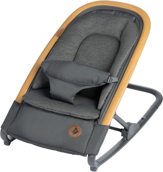 2-In-1 Kori Rocker, Folds Flat, Travel, Washable Fabrics, Classic Graphite