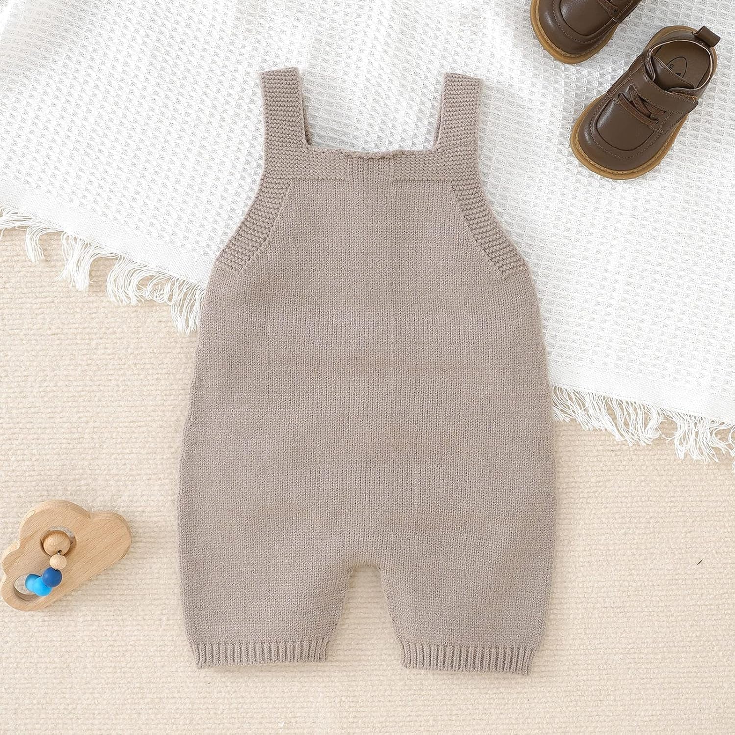 Newborn Baby Girl Boy Sweater Romper Knit Summer Sleeveless Knitted Bodysuit Button Sports Clothes