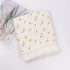 100% Cotton Baby Blankets Newborn for Boys Girls Muslin Swaddle Blankets Flower Print Bedding Quilt Swaddle