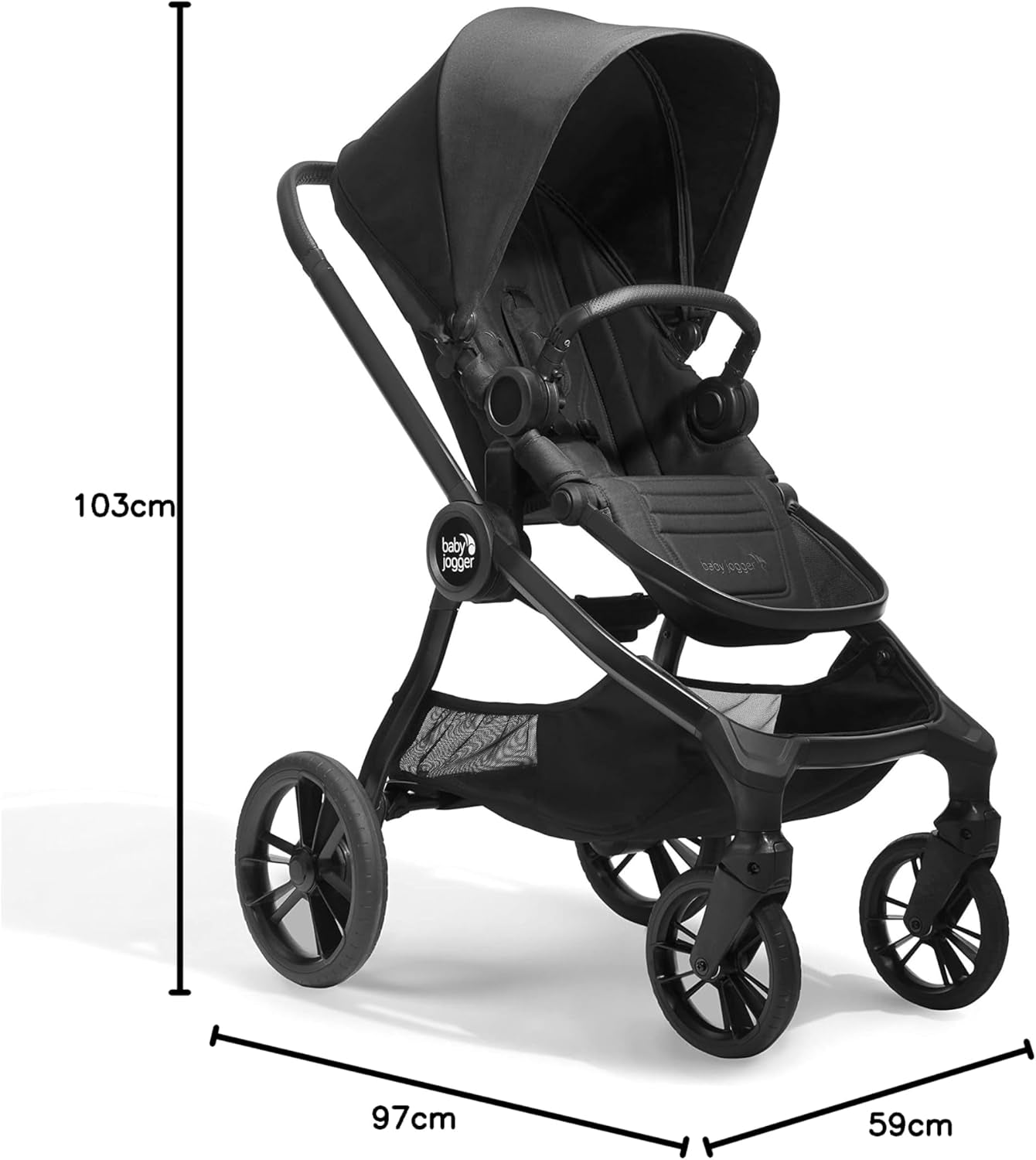 City Sights Stroller -Rich Black