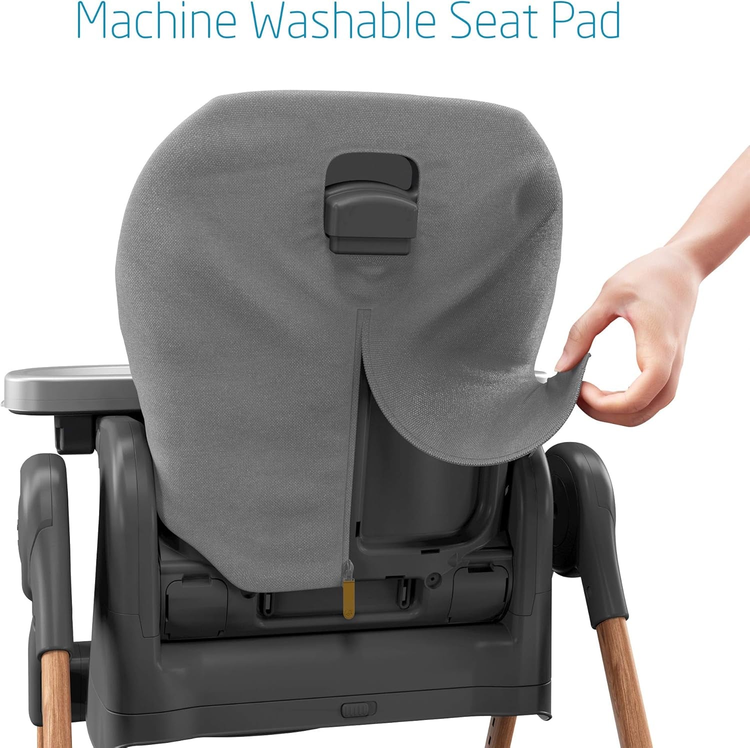 Minla 6-In-1 High Chair, Convertible, from Birth, Detachable Kitchen Booster Seat, Compact Fold, Easy to Clean, Essential Grey