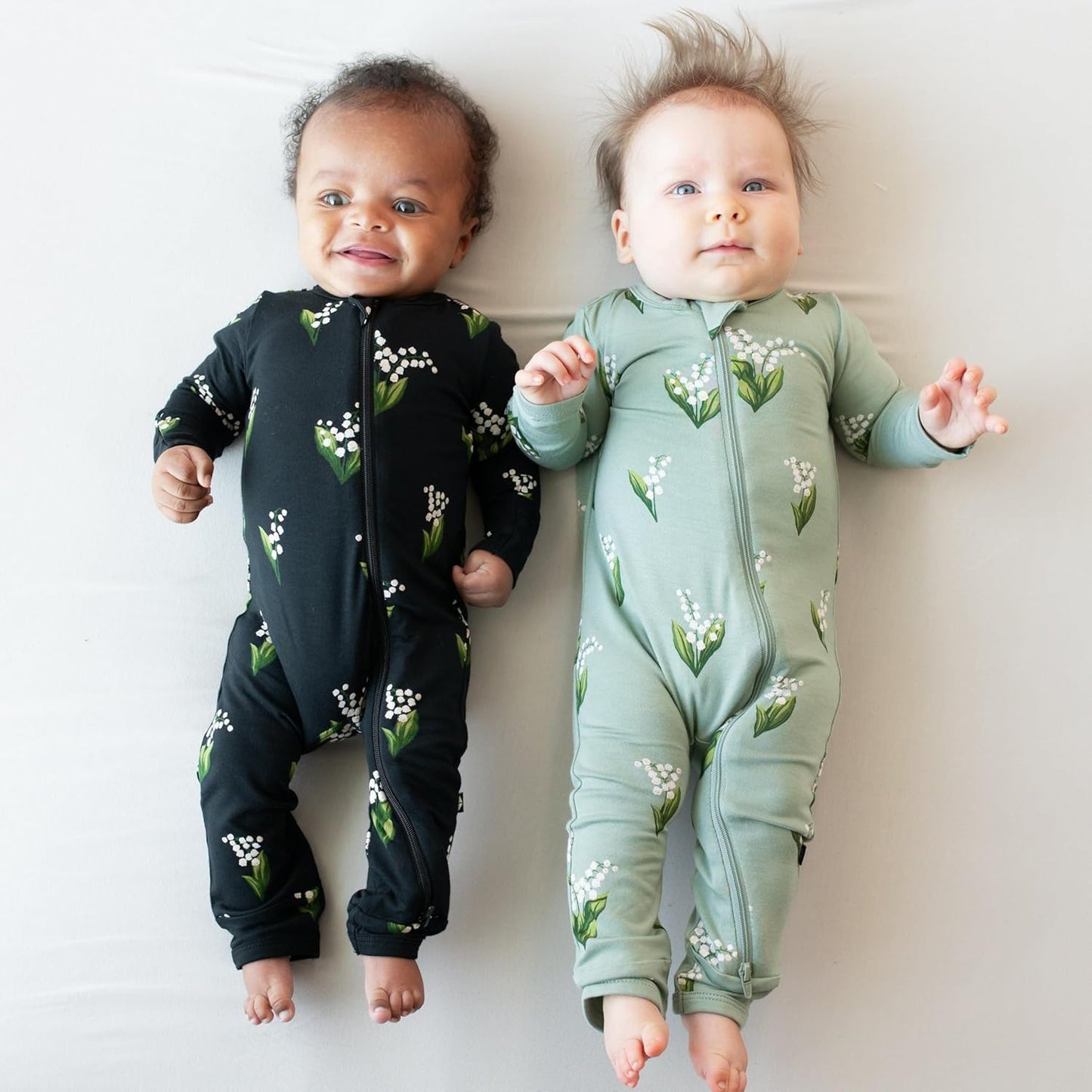 Zippered Rompers, Unisex, Rayon Made from Bamboo (0-24 Months