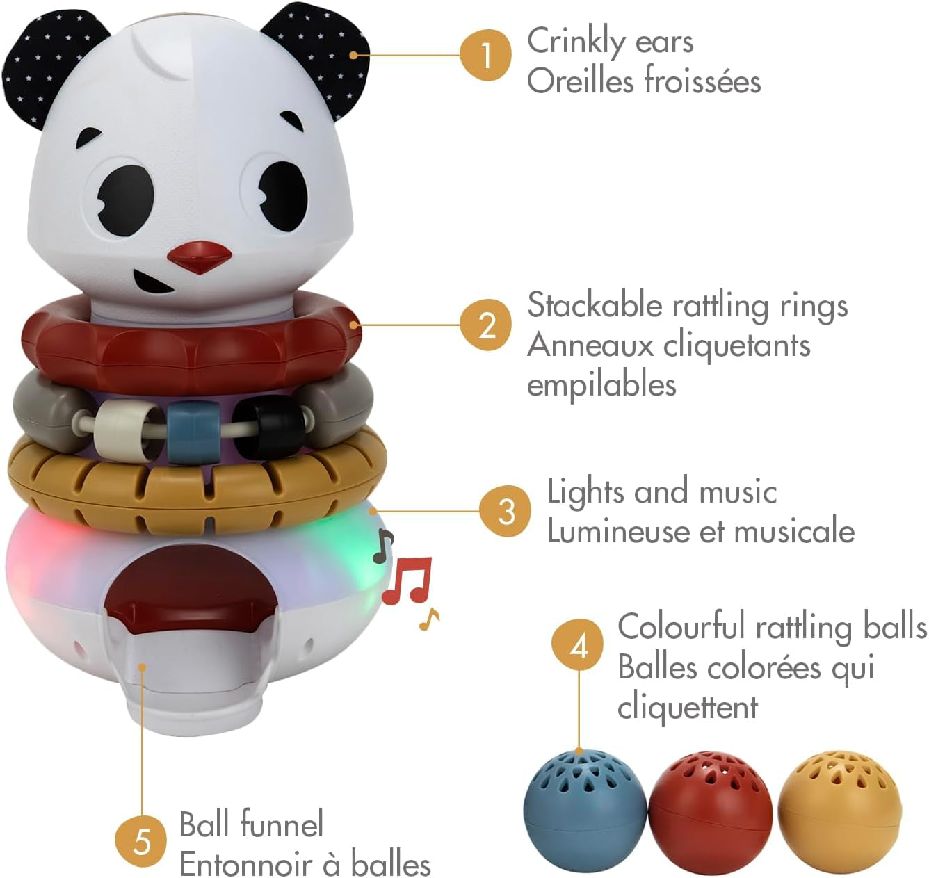 Tiny Rockers 3-In-1 Electronic Stacking Toy