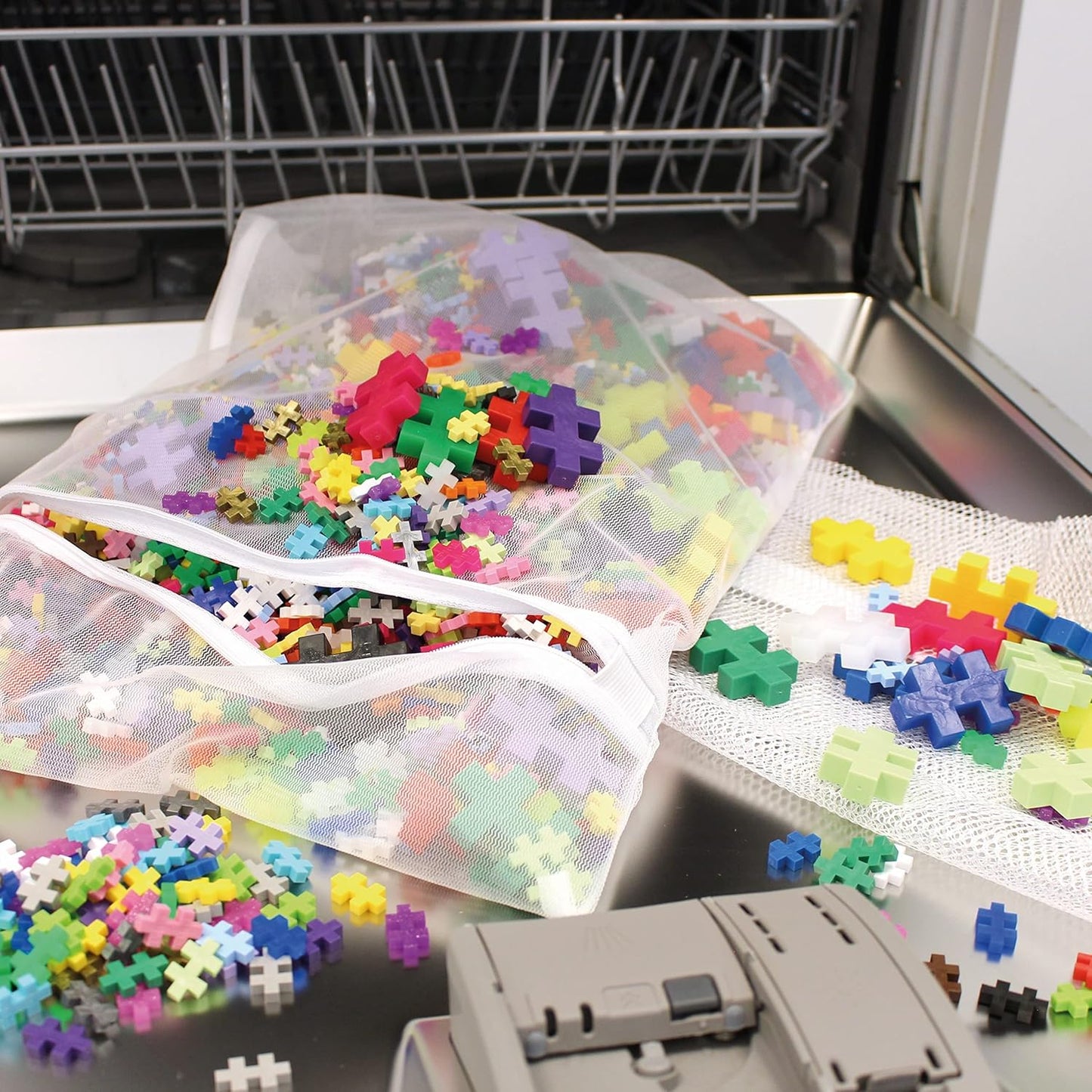 - Learn to Build Basic - 400 Pieces - Creative Building and Construction Set - Mix of Basic and Neon Colors in a Box - Kids 5 to 12 Years - P5014