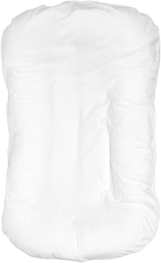 Multifunctional Nest Lounger Pillow with Removable Cotton Cover - Ultra-Soft Support for Home, Office & Travel (White)
