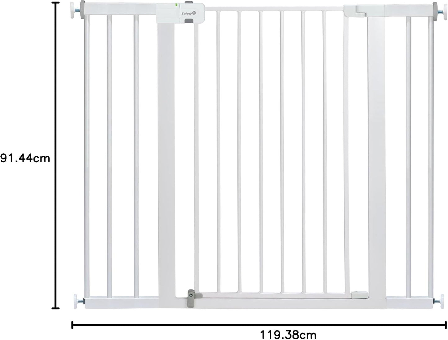 Tall and Wide Easy Install Gate- White