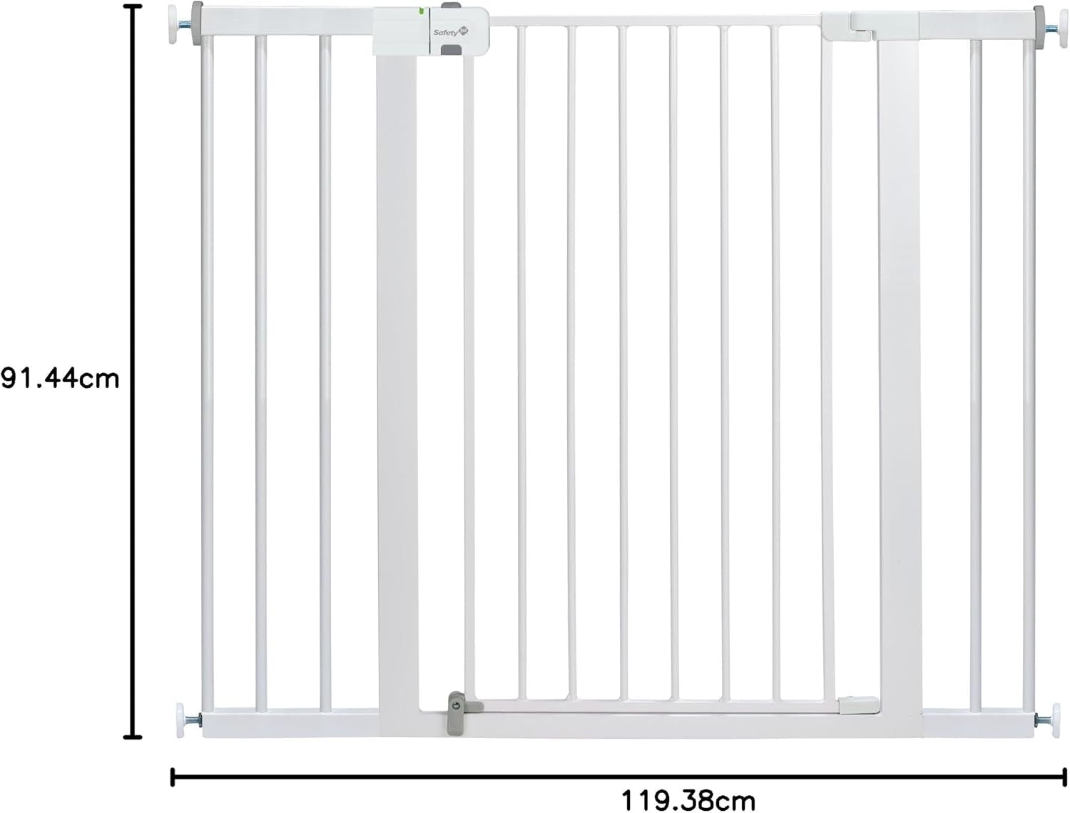 Tall and Wide Easy Install Gate- White