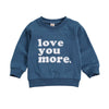 Toddler Kids Girls Boys Sweatshirts, Long Sleeve round Neck Letter Printed Casual Pullover Tops 6M-4Y Spring Autumn
