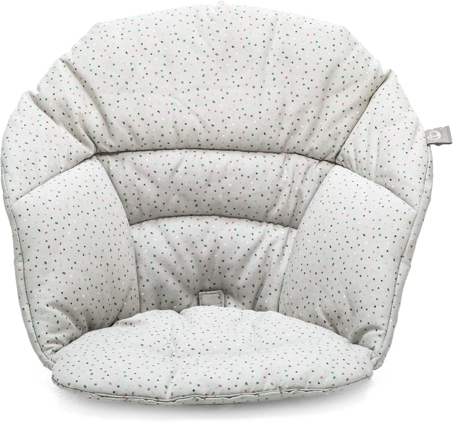 Clikk Cushion, Grey Sprinkles - Compatible with  Clikk High Chair - Provides Support for Babies - Made with Organic Cotton - Reversible & Machine Washable - Best for Ages 6-36 Months