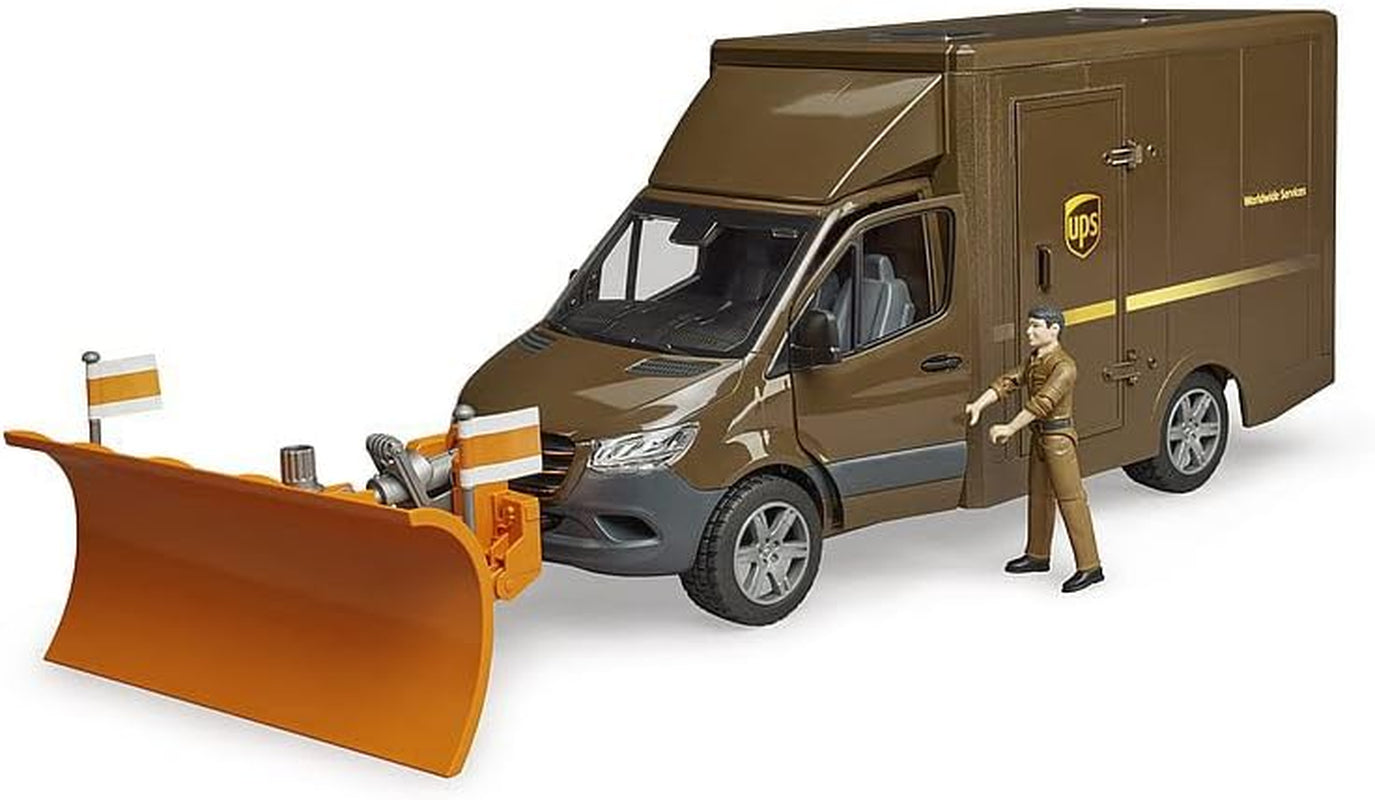 02678 MB Sprinter UPS with Driver & Accessories, Brown/Red