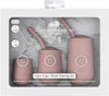 Developmental Cup Set - 100% Silicone Training Cups for Infants + Toddlers - Designed by a Pediatric Feeding Specialist (Blush)
