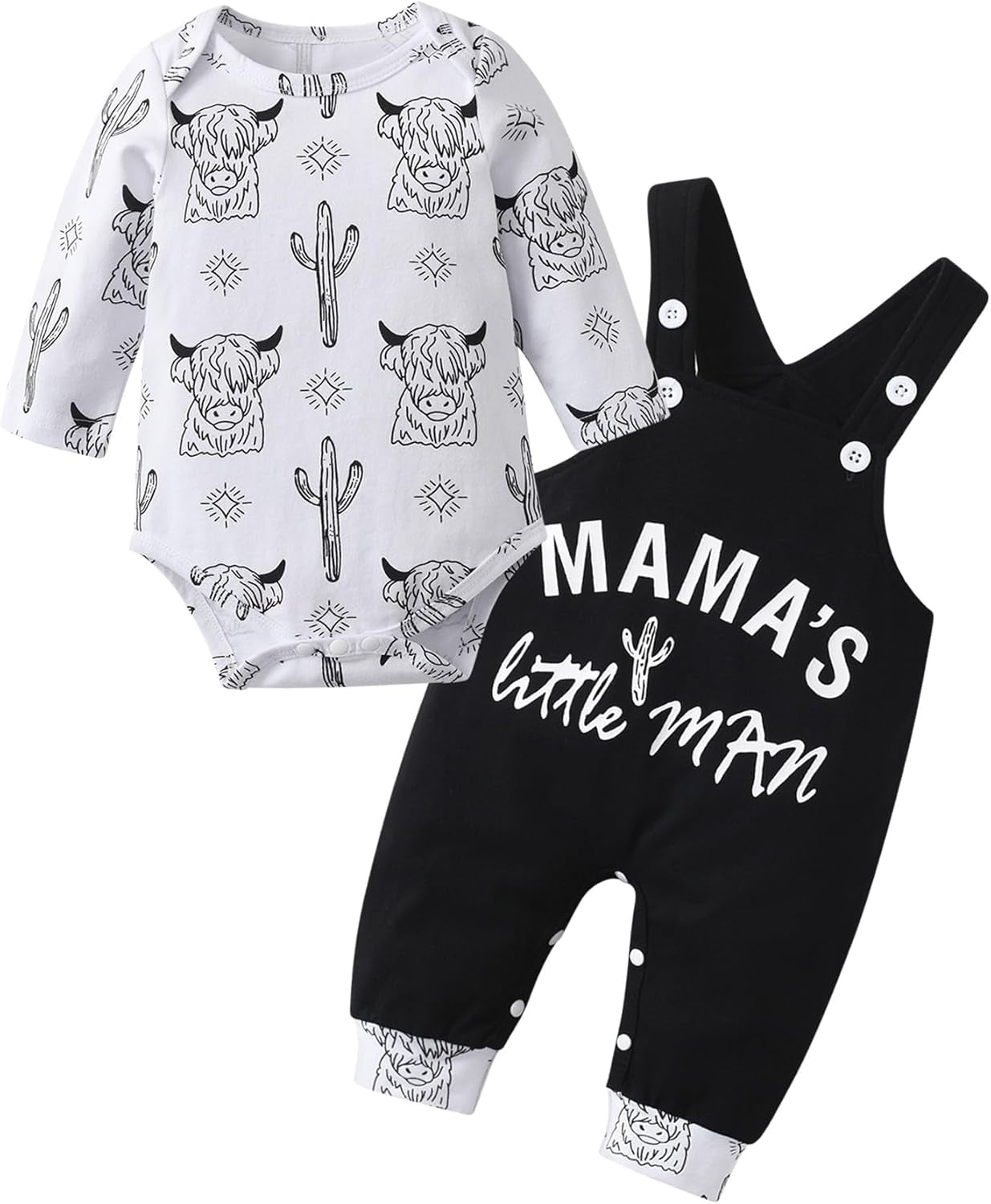Newborn Baby Boys Animals Clothes Suit Set Infant Long Sleeve Letter Print Rompers Overalls Suspender Pants Outfits
