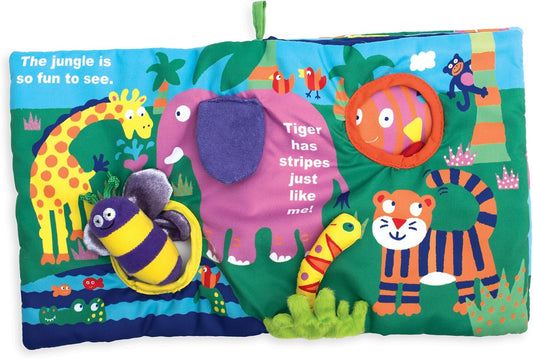 Soft Activity Book with Tethered Toy, Buzzing Through