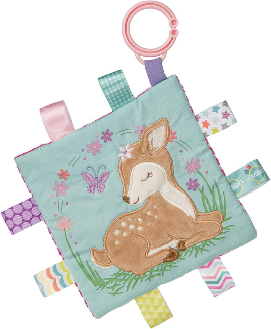 - Baby Infant Toddler - Taggies Crinkle Me - Stroller and Car Seat Toy, Sensory Toy, Crinkle Paper and Squeaker, Flora Fawn