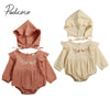 2020 Baby Spring Autumn Clothing Newborn Baby Girl Cotton&Linen Clothes Ruffle Romper Embroidery Jumpsuit Hat 2PCS Outfit