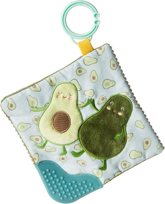 - Sweet Soothie Crinkle Teether for Babies - Yummy Avocado 6"