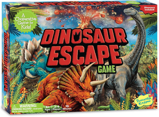 Dinosaur Escape Award Winning Cooperative Memory Game of Logic and Luck for 2 to 4 Kids Ages 4+
