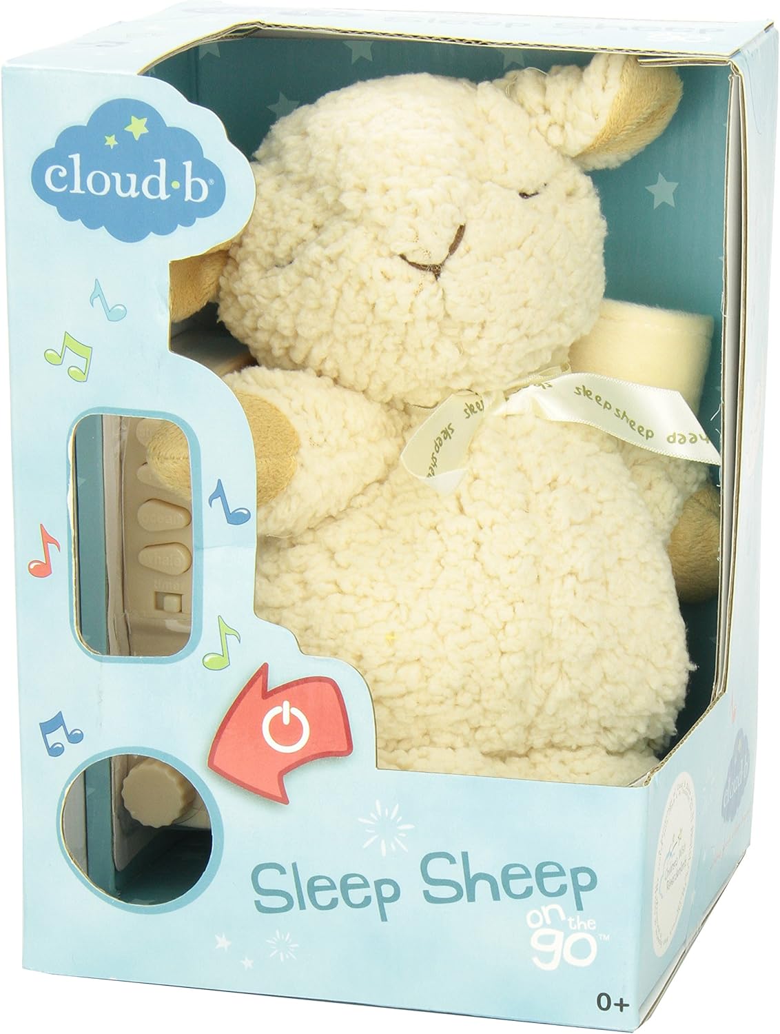 Sleep Sheep on the Go Portable Plush Sound Machine, Natural