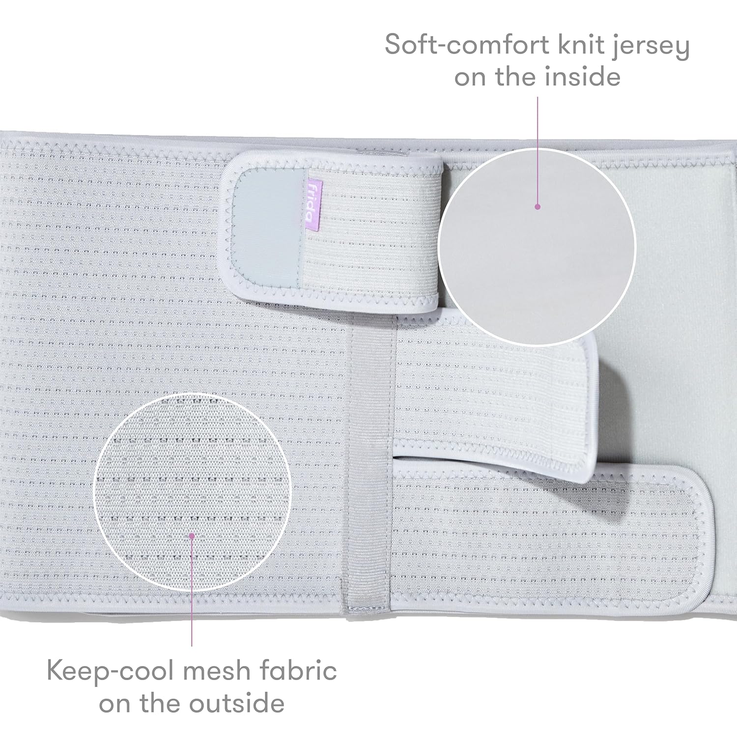Belly Binder Postpartum Recovery, for Natural Delivery & C-Section Recovery, 9" High Adjustable Compression Wrap