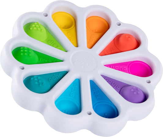 Dimpl Digits Toddler Toys; Popping Number Learning Sensory Preschool Toy for 2 Years+; Bilingual Spanish and English Fidget Toys