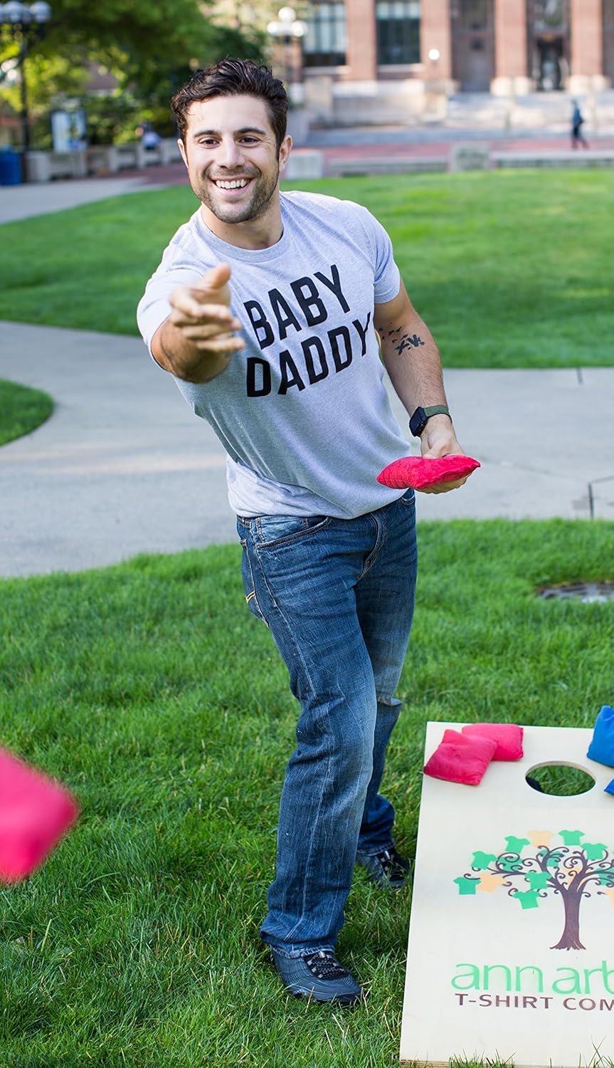 Baby Daddy | Funny New Father, Father'S Day Dad Gift Humor Unisex T-Shirt-Adult,L Grey