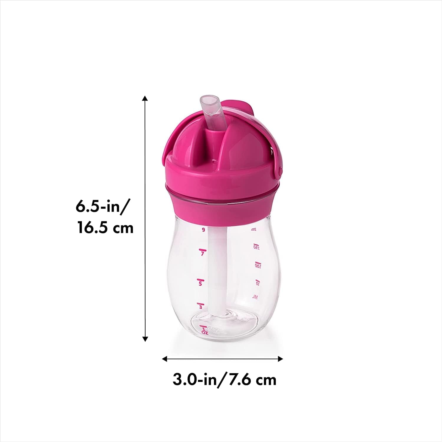 Transitions Straw Cup, Pink, Large